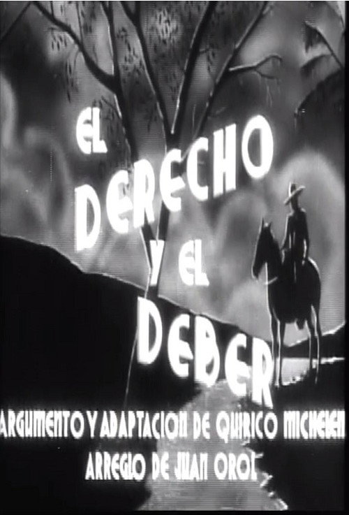 Movie poster for El derecho y el deber (1937)
