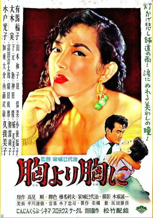 Movie poster for Mune yori mune ni (1955)