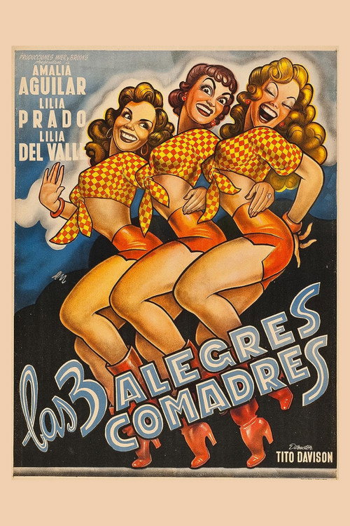 Movie poster for Las tres alegres comadres (1952)