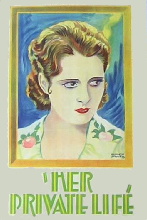 Movie poster for Her Private Life (1929)