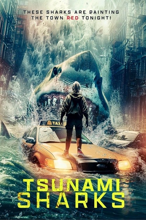 Movie poster for Tsunami Sharks (2024)