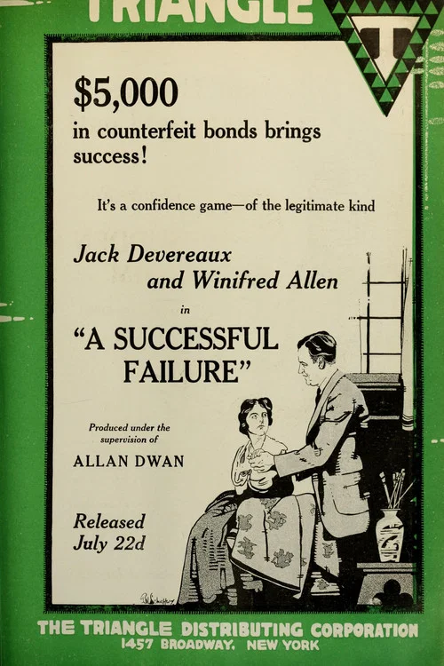 Movie poster for A Successful Failure (1917)