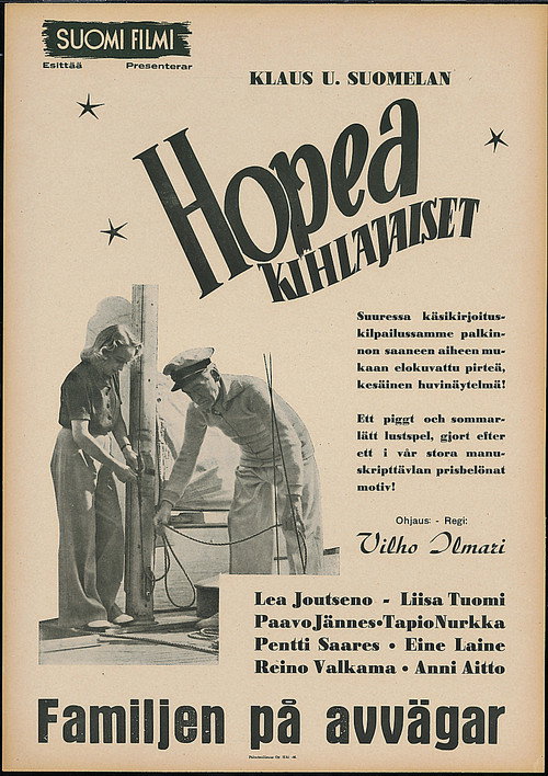 Movie poster for Hopeakihlajaiset (1942)