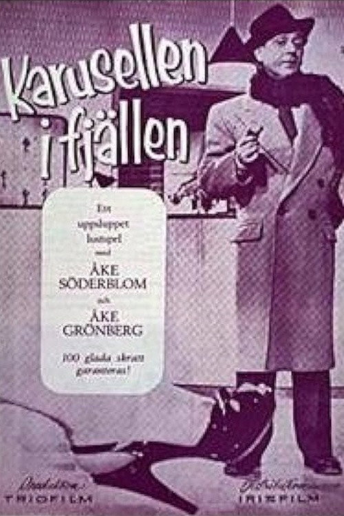 Movie poster for Karusellen i fjällen (1955)