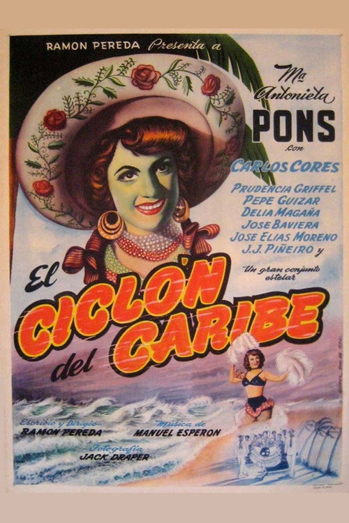Movie poster for El ciclón del Caribe (1950)