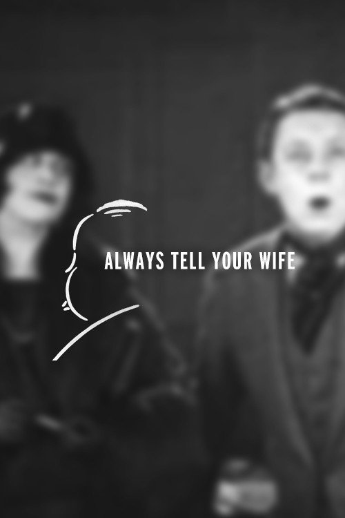 Movie poster for Always Tell Your Wife (1923)