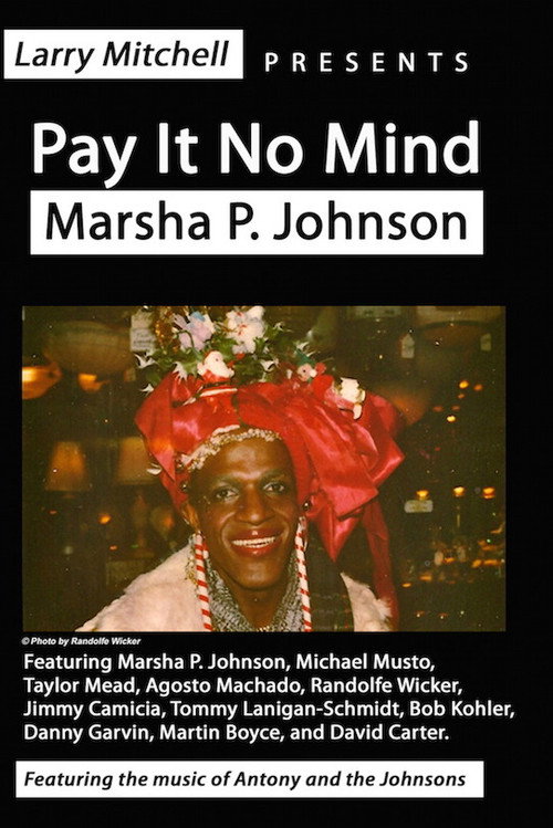 Movie poster for Pay It No Mind: Marsha P. Johnson (2012)