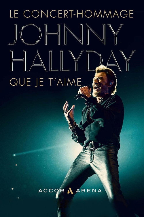 Movie poster for Johnny Hallyday : Que je t'aime (2021)