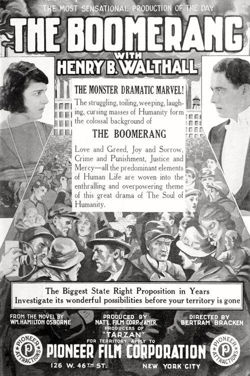Movie poster for The Boomerang (1919)
