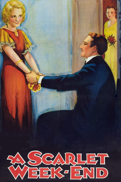 Movie poster for A Scarlet Week-End (1932)