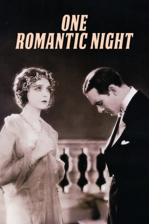Movie poster for One Romantic Night (1930)