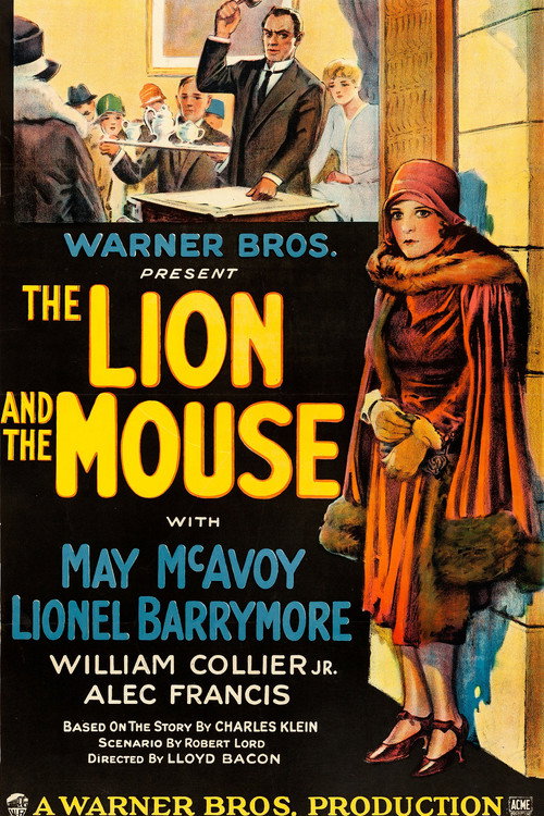 Movie poster for The Lion and the Mouse (1928)