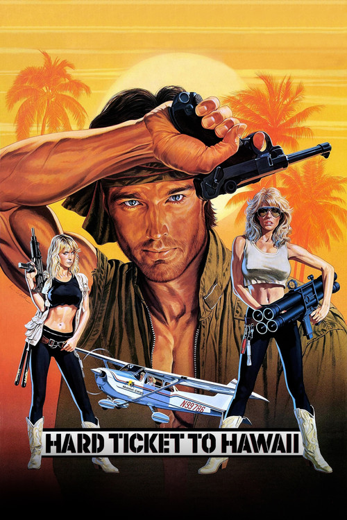 Movie poster for Hard Ticket to Hawaii (1987)