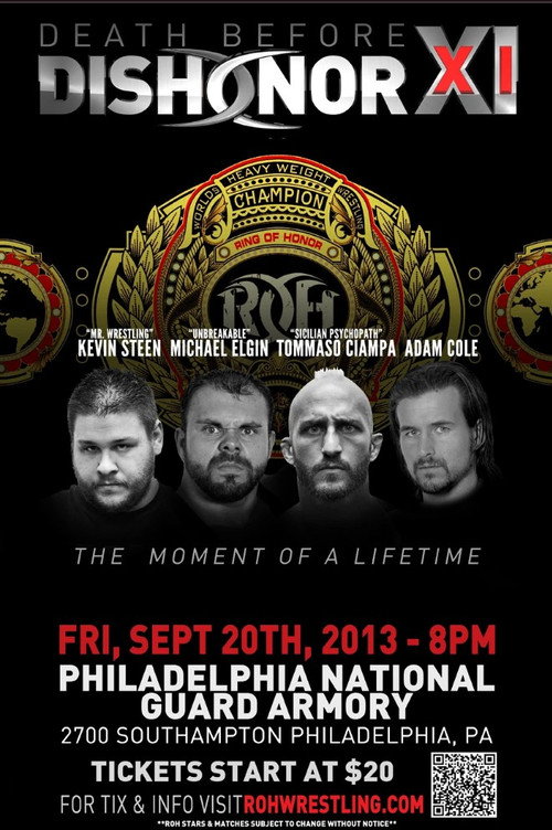 Movie poster for ROH: Death Before Dishonor XI (2013)