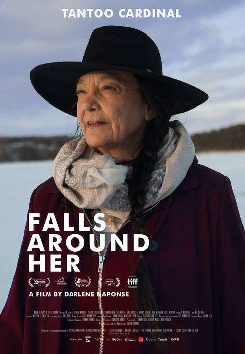 Movie poster for Falls Around Her (2018)