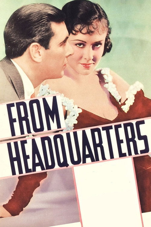 Movie poster for From Headquarters (1933)