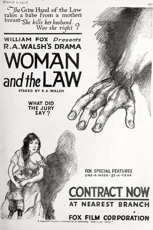 Movie poster for The Woman and the Law (1918)