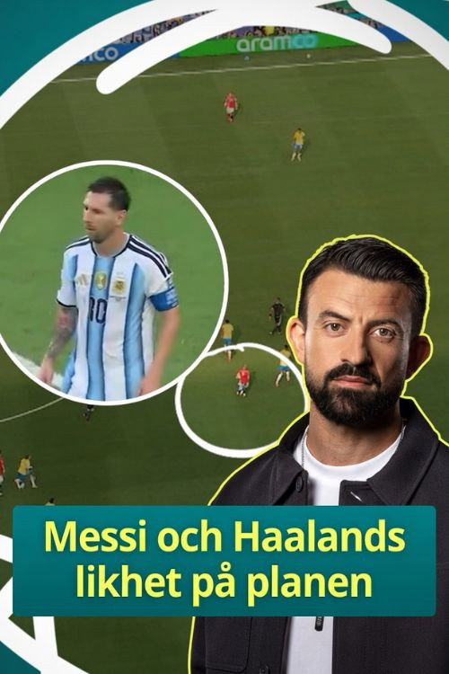 Movie poster for Messi and Haaland's similarity on the pitch (2026)