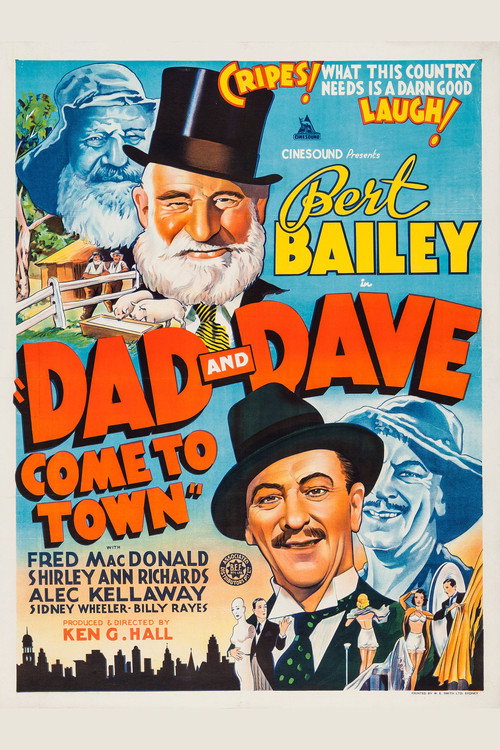 Movie poster for Dad and Dave Come to Town (1938)