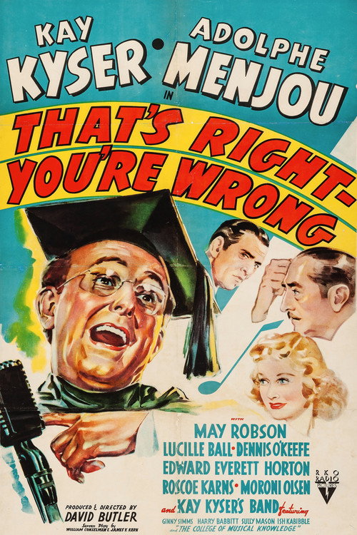 Movie poster for That's Right – You're Wrong (1939)