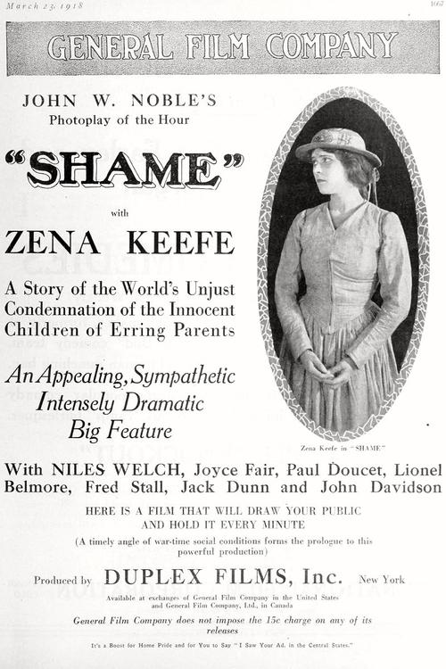 Movie poster for Shame (1917)