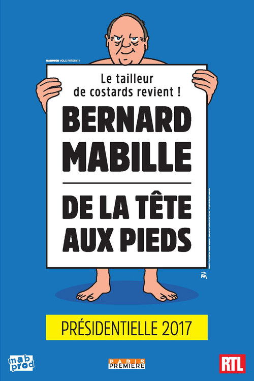 Movie poster for Bernard Mabille - De la tête aux pieds (2017)