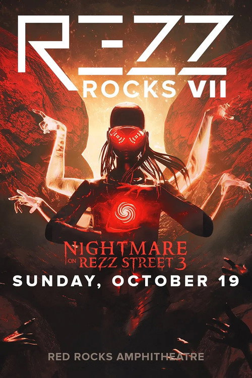 Movie poster for REZZ: Nightmare On Rezz Street, Live at Red Rocks Amphitheatre 2025 (2025)