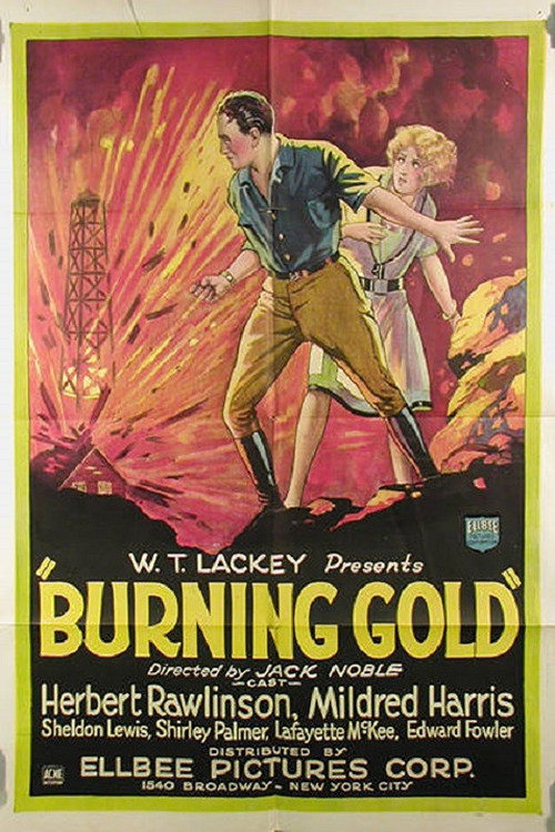 Movie poster for Burning Gold (1927)
