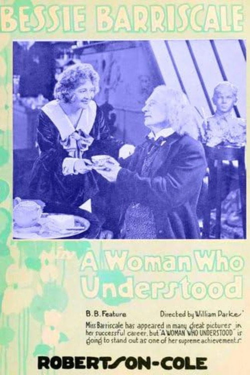 Movie poster for A Woman Who Understood (1920)