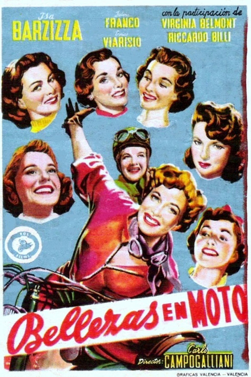 Movie poster for Beauties on Motor Scooters (1962)