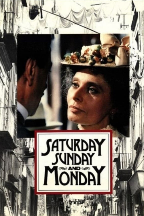 Movie poster for Saturday, Sunday and Monday (1990)