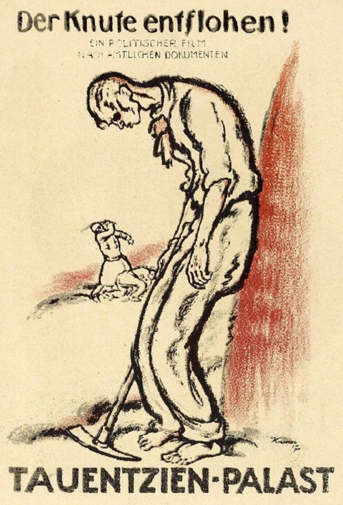 Movie poster for Der Knute entflohen (1917)
