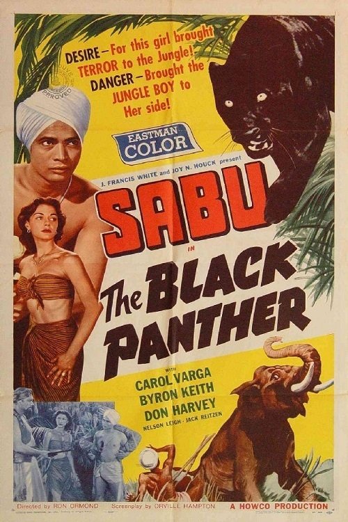 Movie poster for The Black Panther (1956)