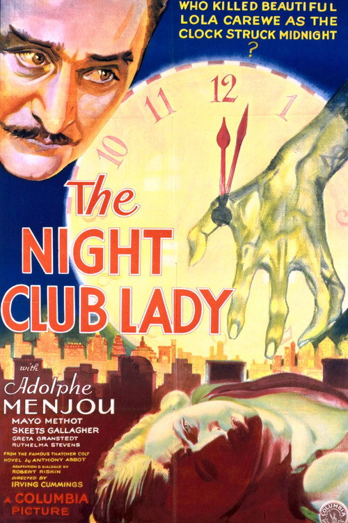 Movie poster for The Night Club Lady (1932)