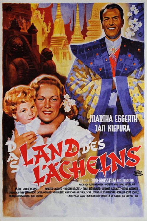 Movie poster for The Land of Smiles (1952)