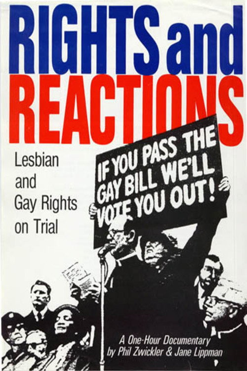 Movie poster for Rights and Reactions: Lesbian & Gay Rights on Trial (1988)