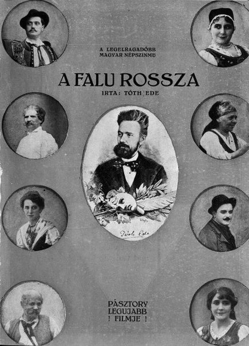 Movie poster for A Falu rossza (1916)