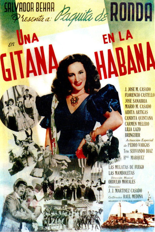 Movie poster for Una gitana en La Habana (1950)