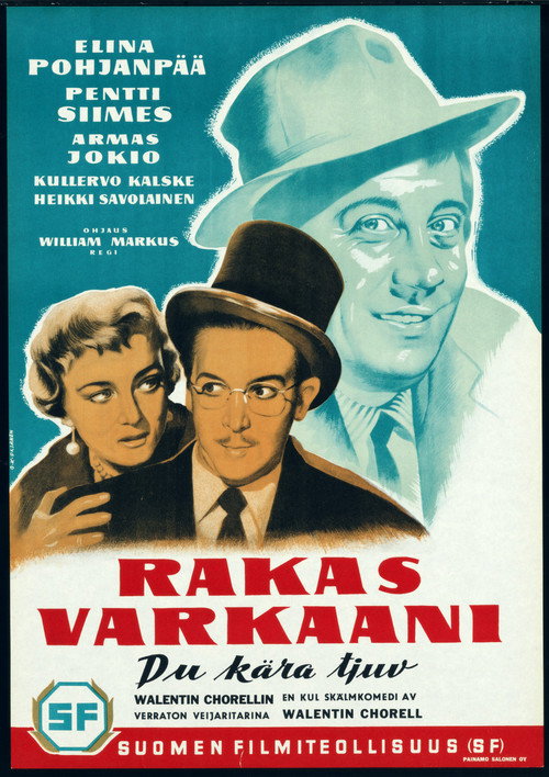 Movie poster for Rakas varkaani (1957)