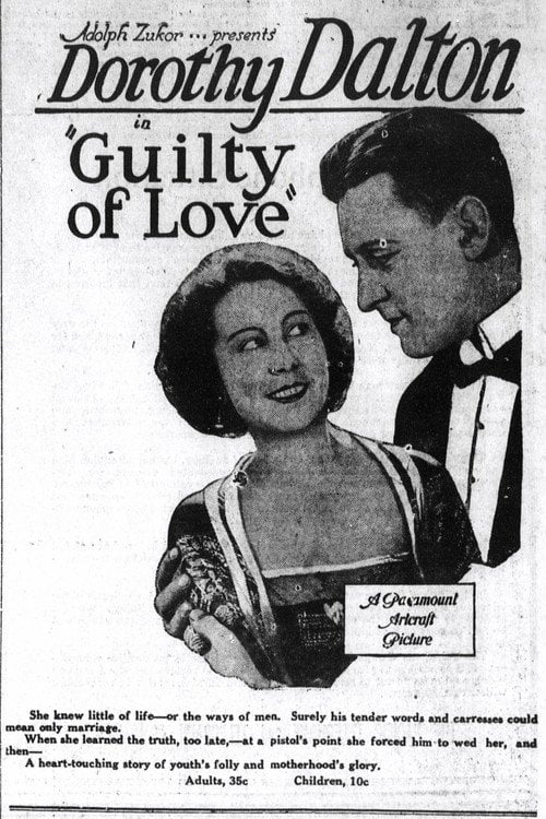 Movie poster for Guilty of Love (1920)