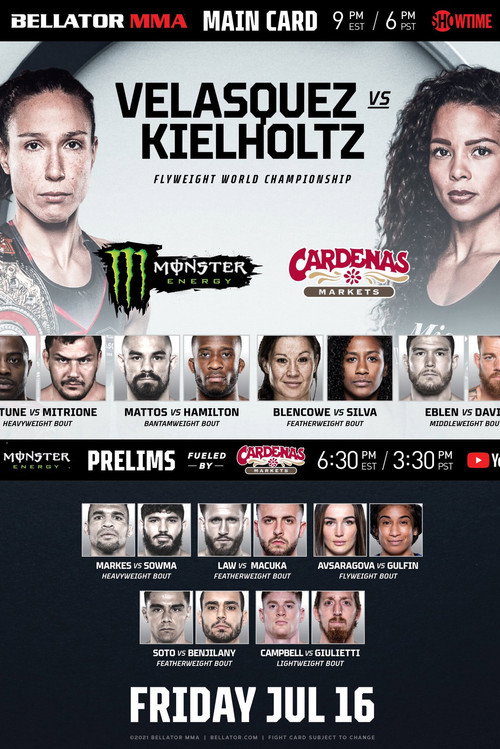 Movie poster for Bellator 262: Velasquez vs. Kielholtz (2021)