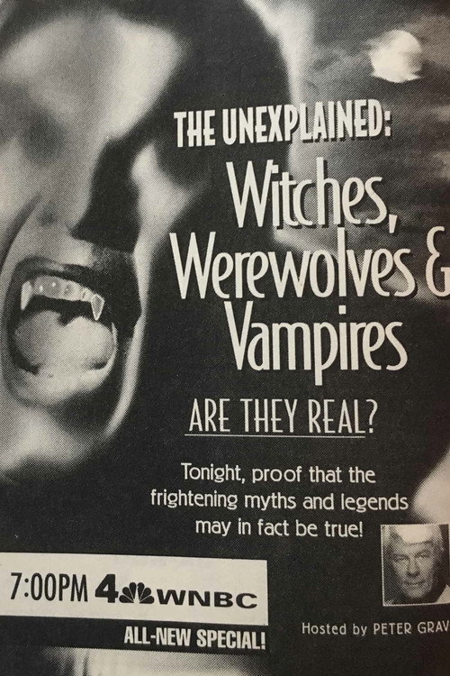 Movie poster for The Unexplained: Witches, Werewolves & Vampires (1994)