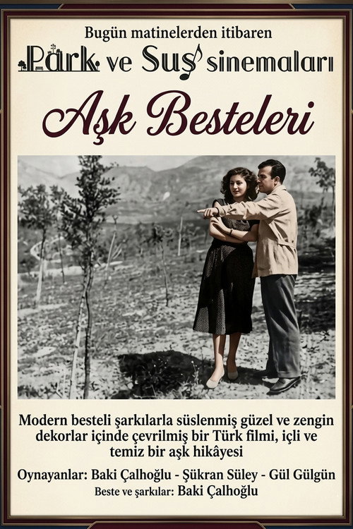 Movie poster for Aşk Besteleri (1952)