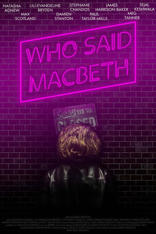 Movie poster for Who Said Macbeth (2021)