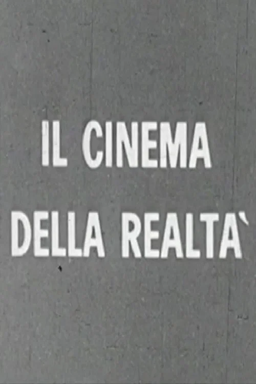 Movie poster for Cinema della realtà (1969)