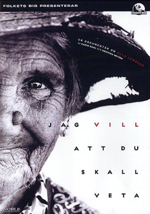 Movie poster for Jag vill att du ska veta (2006)