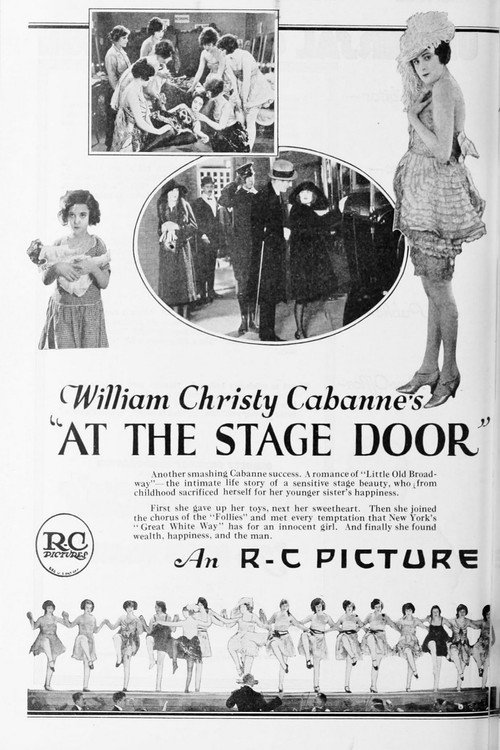 Movie poster for At the Stage Door (1921)