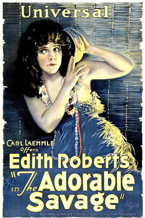 Movie poster for The Adorable Savage (1920)