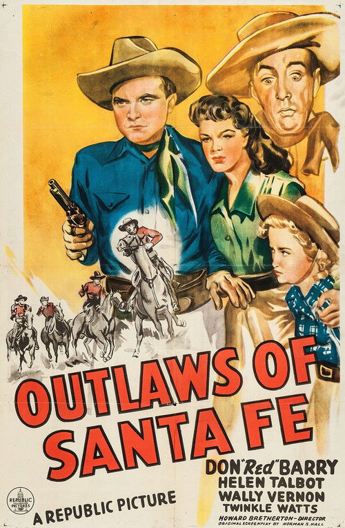 Movie poster for Outlaws of Santa Fe (1944)