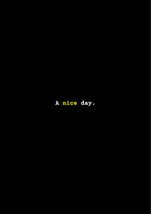 Movie poster for A nice day. (2023)